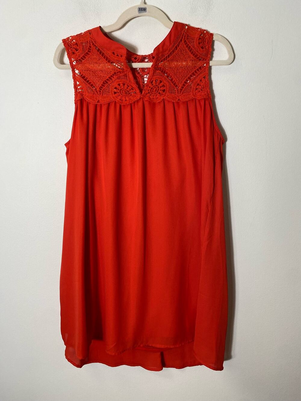 Twenty Second Orange Knee Length Dress Sz L